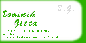 dominik gitta business card